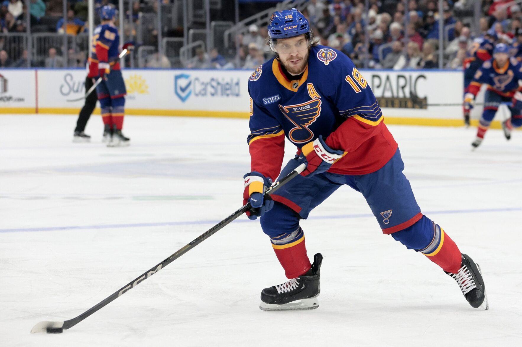 Searching for 'spark' on power play, Blues again give Robert Thomas a different job